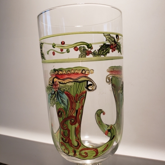 Christmas glasses. Hand painted. - Picture 2 of 5